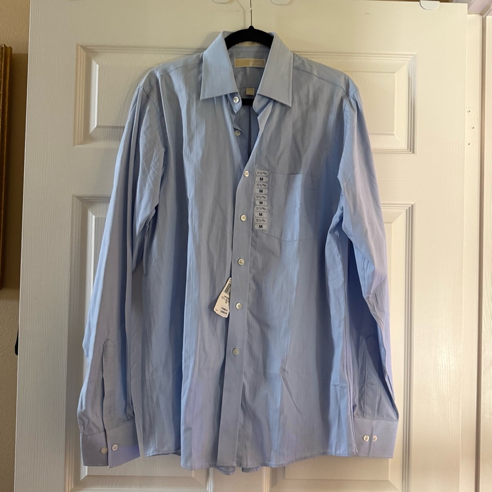 Michael Kors Ice Blue Button Down Dress Shirt